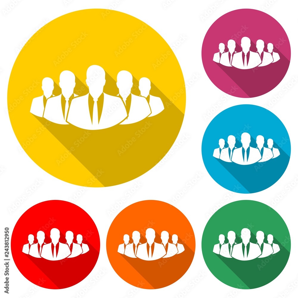 People logo, Group icon, Group of people or group of users, color ...