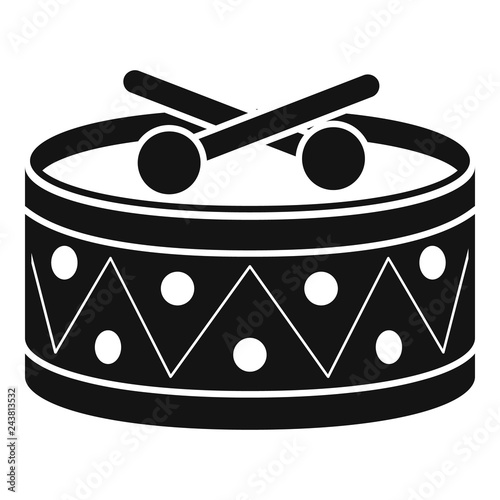 Drums toy icon. Simple illustration of drums toy vector icon for web design isolated on white background