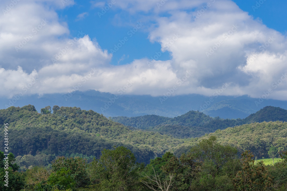 Scenic view landscape of mountains in Northern Thailand. Scenic view landscape of mountains in Northern Thailand.