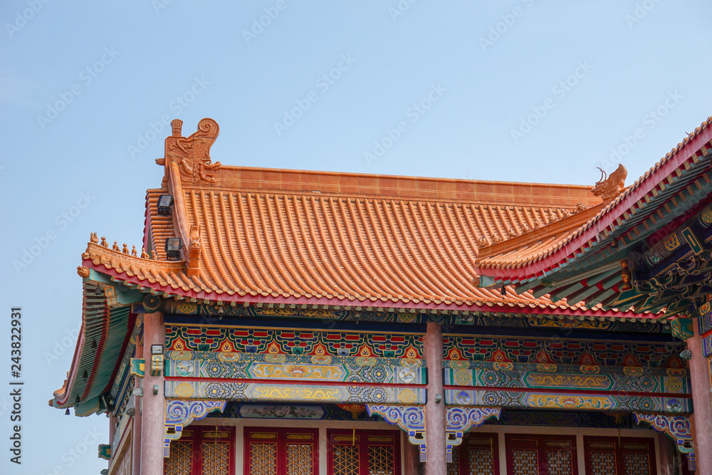 roof of chinese temple roof of chinese temple