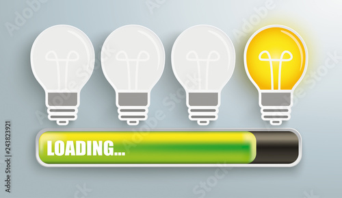 Bulbs Progress Bar Loading