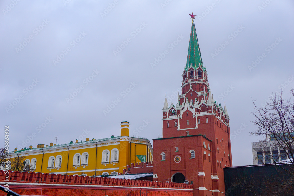 Fototapeta spasskaya tower of moscow kremlin