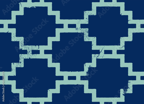 Seamless Indigo Sashiko Pattern