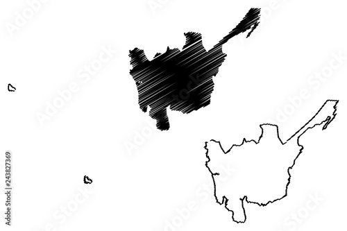 Central Luzon (Regions and provinces of the Philippines, Republic of the Philippines) map vector illustration, scribble sketch Region III map