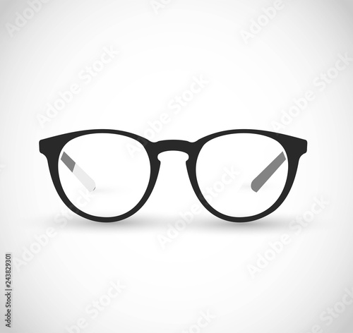 Realistic hipster, contemporary glasses frames vector