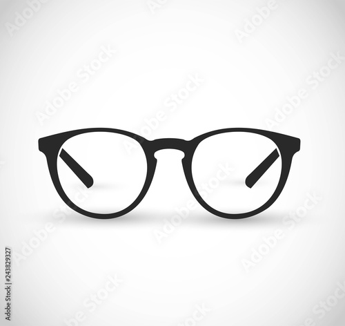 Realistic hipster, contemporary glasses frames vector