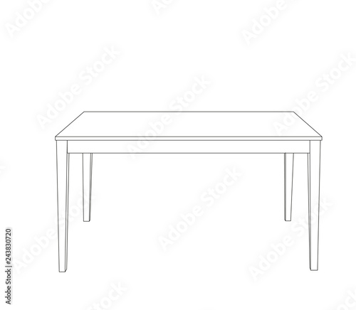  isolated table contour