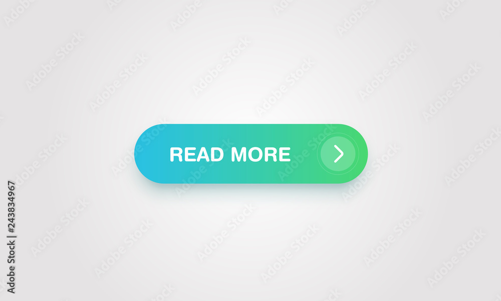 Colorful shiny and clean button for websites and online usage, vector illustration