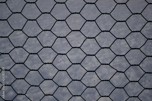mesh chain-link on background