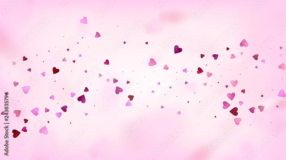 Falling Hearts Vector Confetti. Valentines Day Wedding Pattern. Beautiful Pink Design Valentines Day Decoration with Falling Down Hearts Confetti. Luxury Gift, Birthday Card, Poster Background Falling Hearts Vector Confetti. Valentines Day Wedding Pattern. Beautiful Pink Design Valentines Day Decoration with Falling Down Hearts Confetti. Luxury Gift, Birthday Card, Poster Background