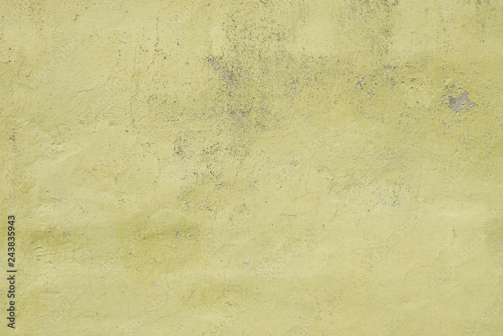 weathered green wall background texture pattern with cracked plaster
