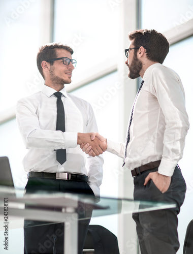 business people shaking hands with each other