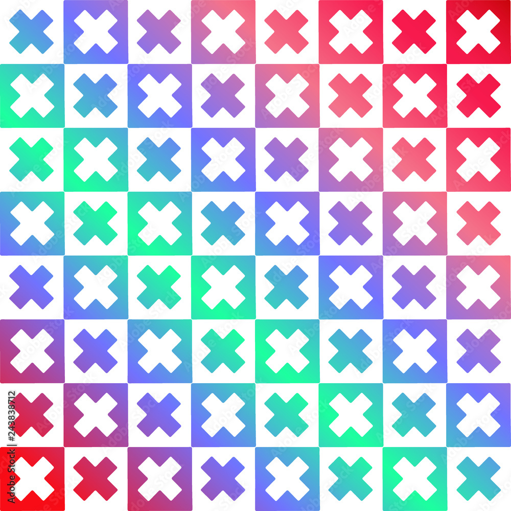 Rough vector crosses pattern Rough vector crosses pattern