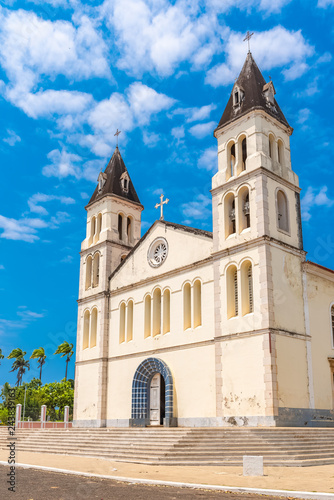     Sao Tome, the beautiful white cathedral in the center, Sao Tome and Principe  © Pascale Gueret