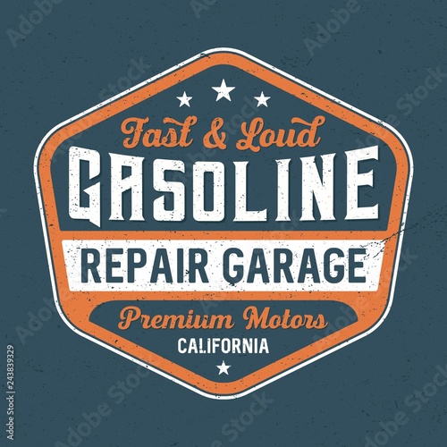 Gasoline - Repair Garege / Tee Design For Printing