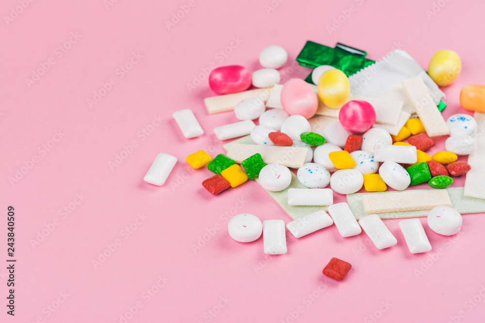 Assortment of bubble gum Assortment of bubble gum