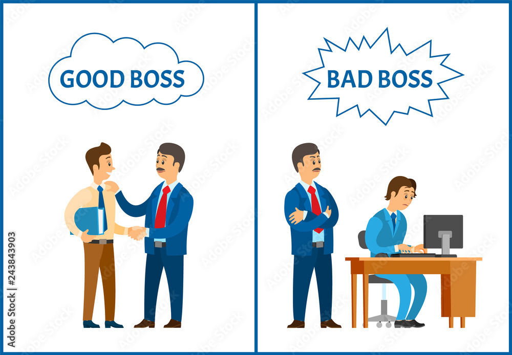 Good and Bad Boss, Director Treating to Office Workers