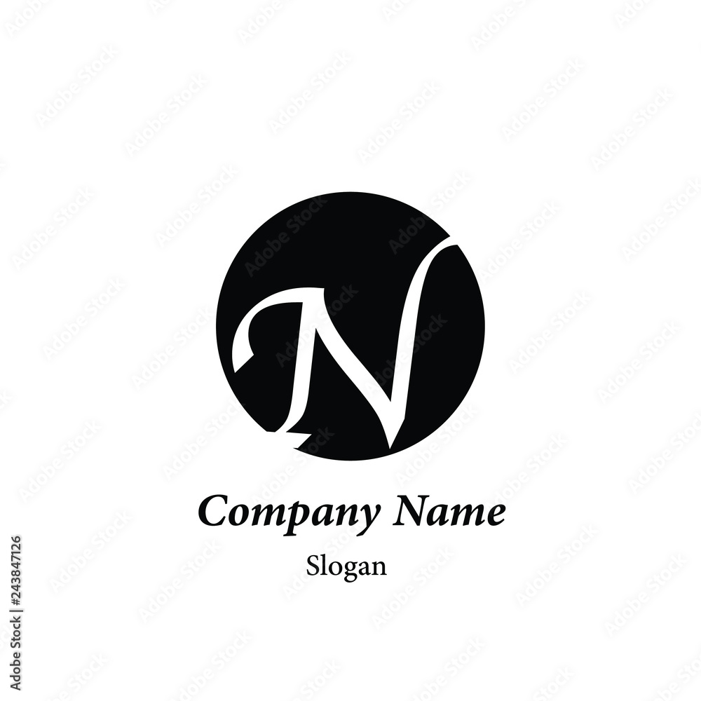 Modern vector logo of character Modern vector logo of character
