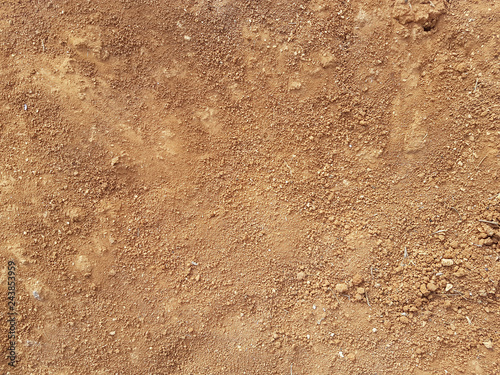 Red Dirt road texture Soil background photo