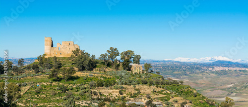 Sicilian castles. Mazzarino Medieval Castle.