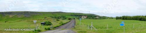 The road to the farm in Iceland