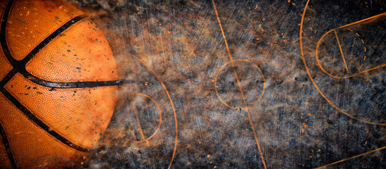 Basketball banner background