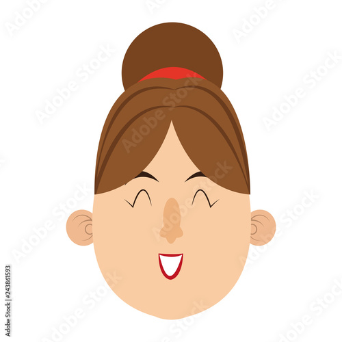 woman smiling face