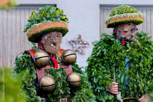 Silvesterchlausen Celebrating New Year in the Canton of Appenzell Ausserrhoden, Urnasch, Switzerland photo