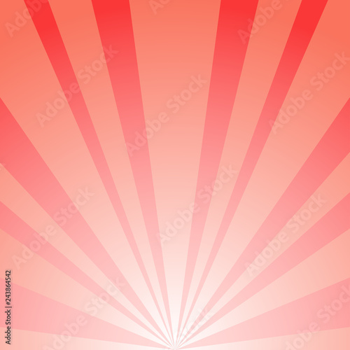 Sunlight abstract background. red color burst background. Vector illustration.