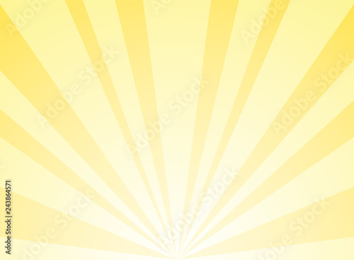 Sunlight abstract background. Bright yellow color burst background. Vector illustration.