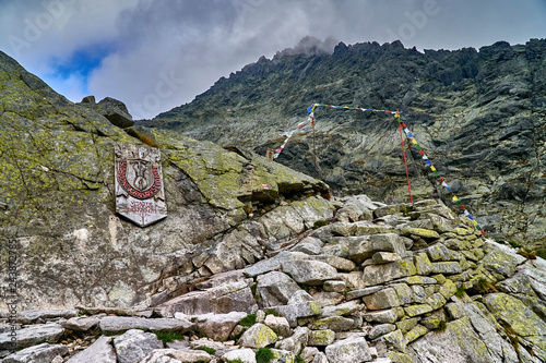 Beautiful panoramic view of the High Tatras mountains in the early autumn, Slovakia. photo
