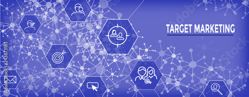 Target Marketing Icon Set and Web Header Banner