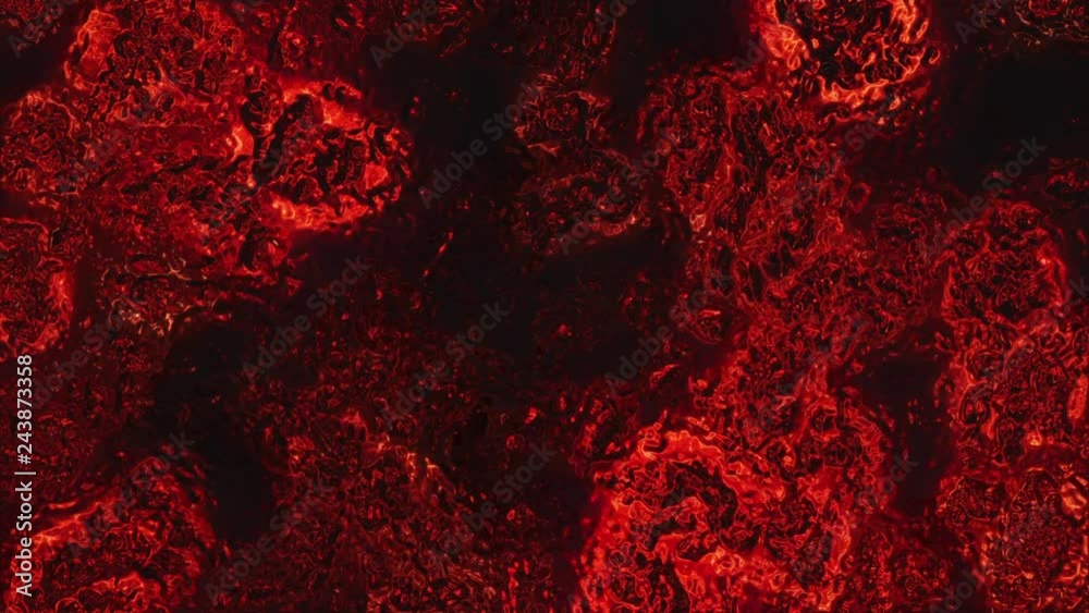Metal Surface Distorting In Heat Looped Background