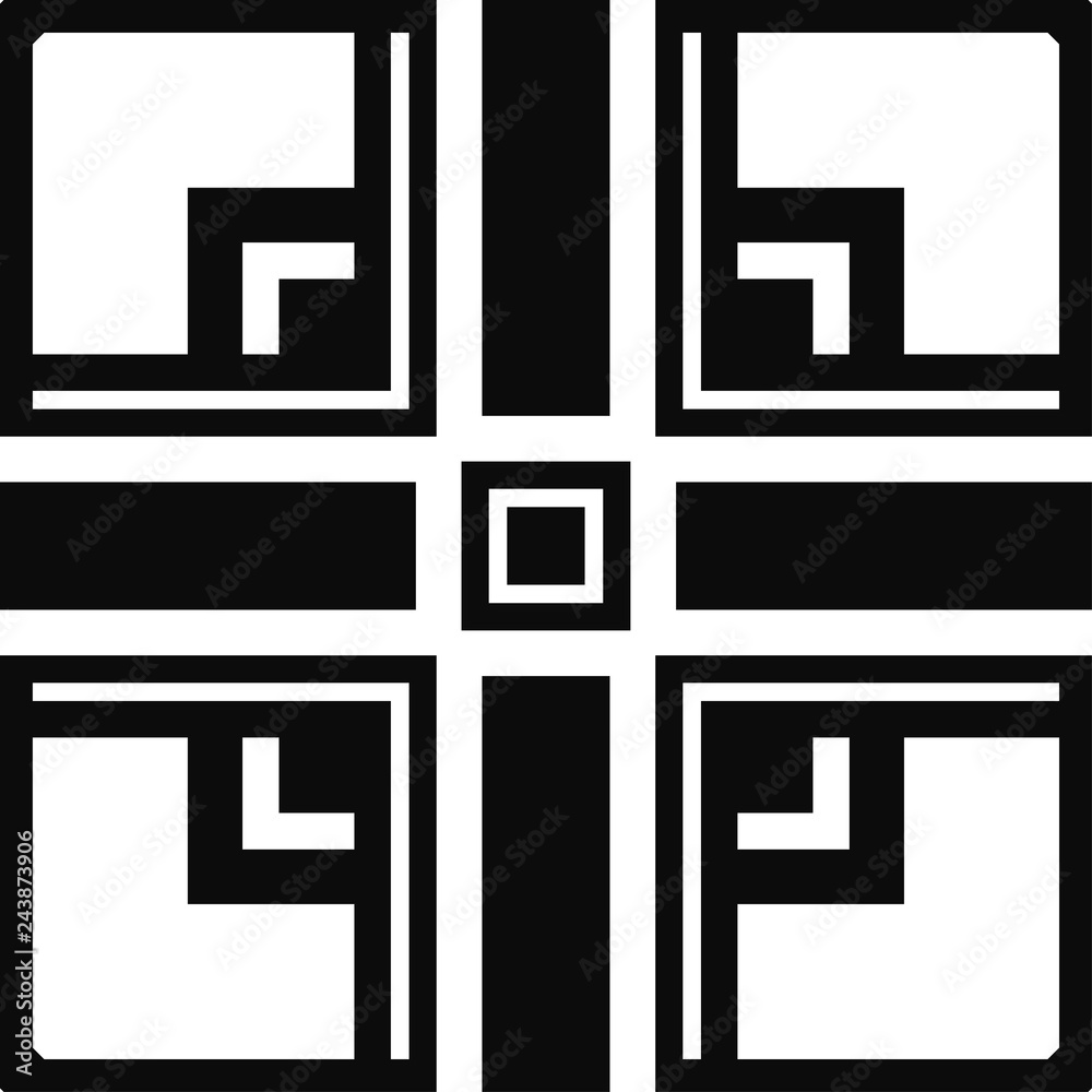 Vector modern geometric tile pattern. Abstract art deco geometrical vintage background Vector modern geometric tile pattern. Abstract art deco geometrical vintage background