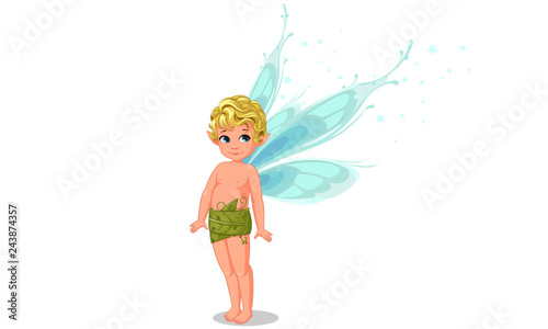 Cute little boy fairy