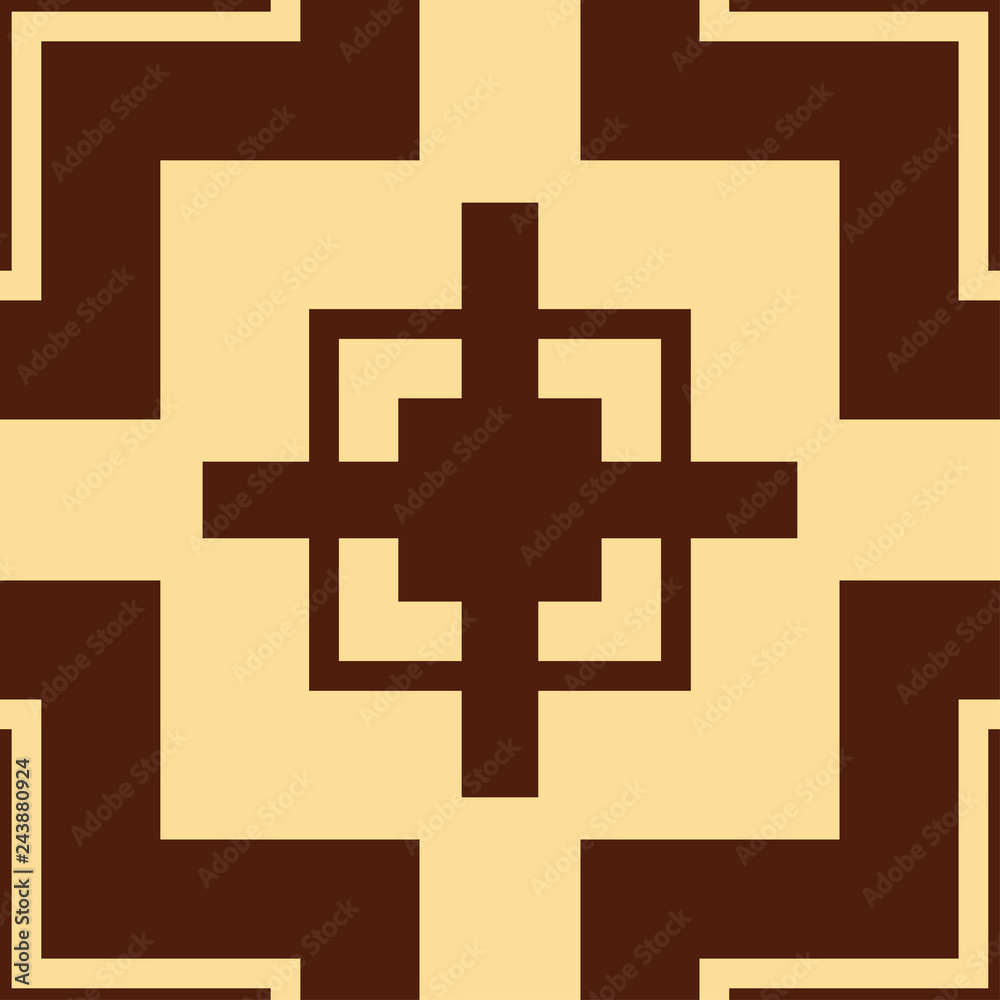 Obraz premium Vector modern geometric tile pattern. Abstract art deco geometrical vintage background