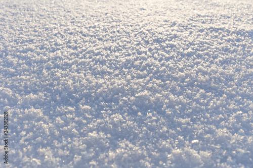 white fresh snow texture surface