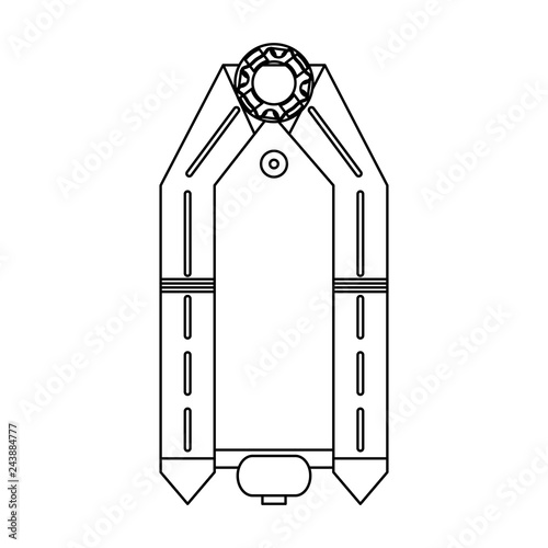 Sea boat topview