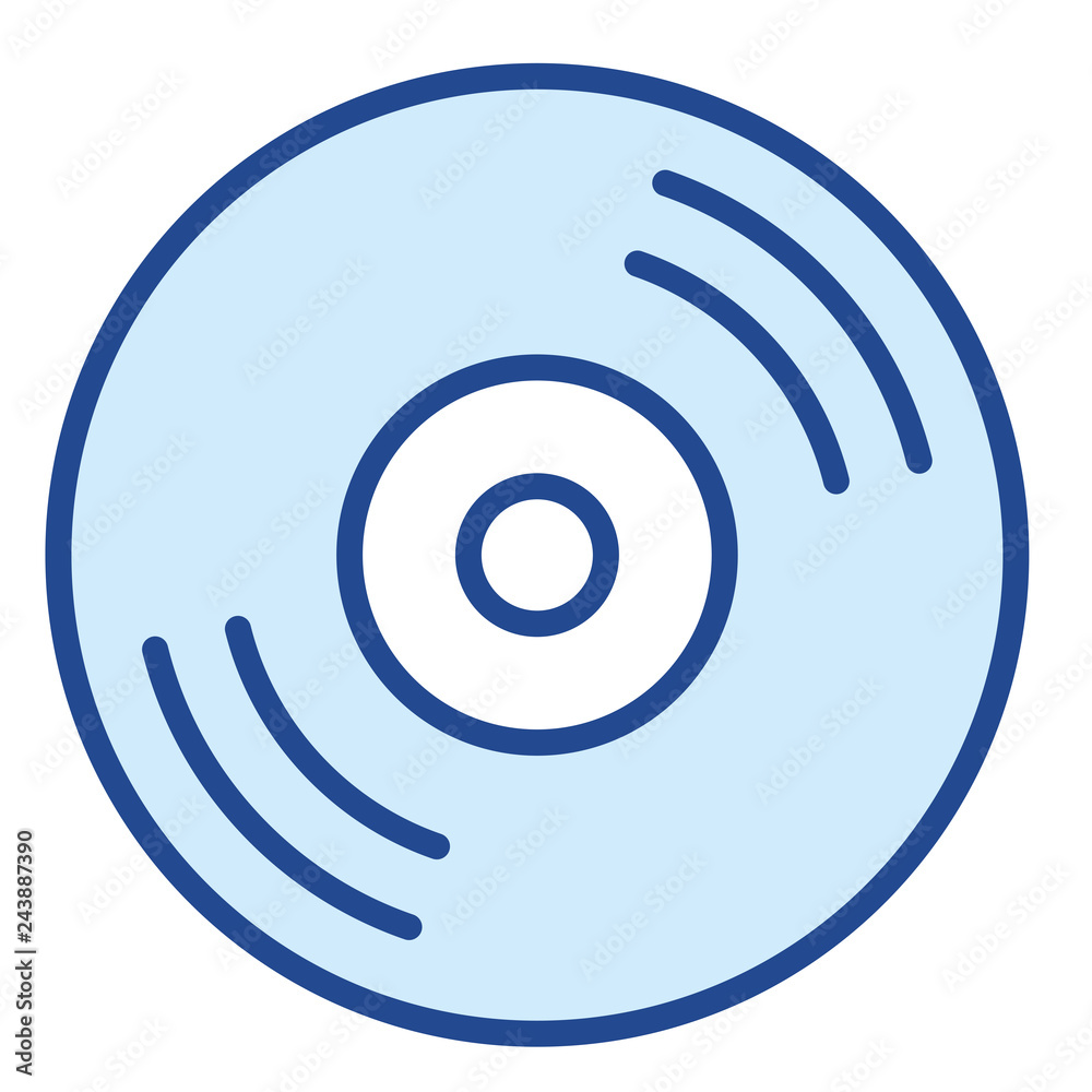 Schallplatte, CD, DVD Vector Icon Illustration Schallplatte, CD, DVD Vector Icon Illustration
