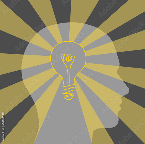 idea innovazione lampadina vettoriale