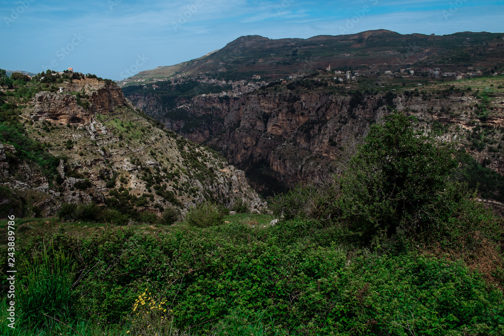 spring natural skyline in South Lebanon