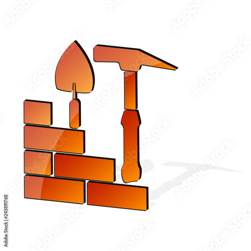 Construction real estate symbol for business