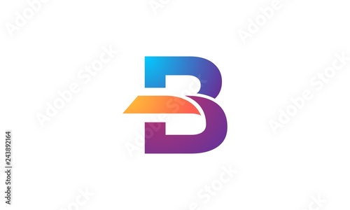 B abstract logo