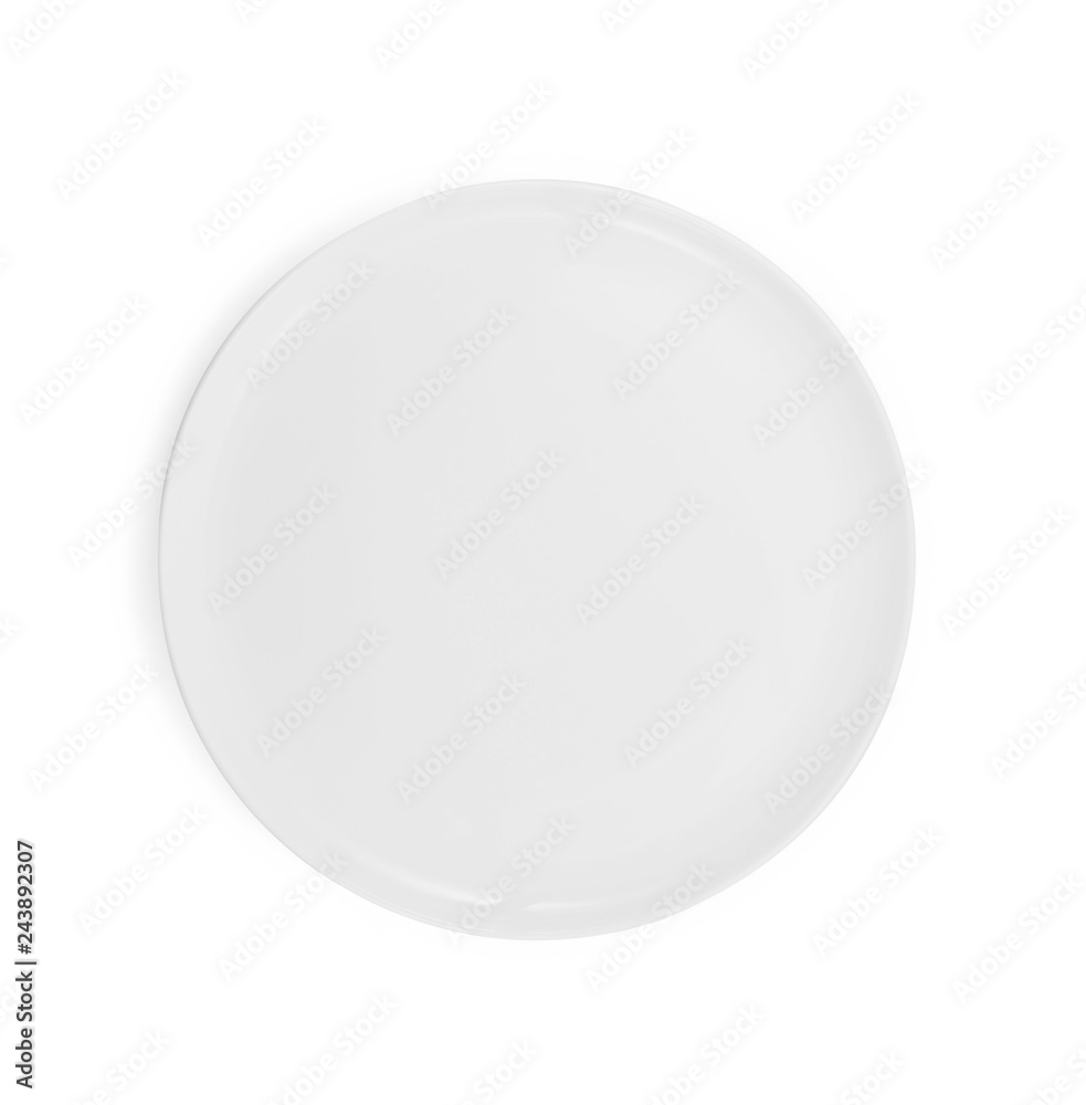 white plate isolated on white background white plate isolated on white background