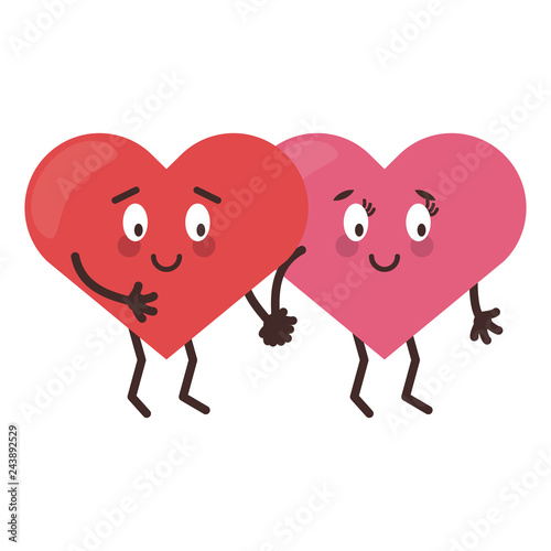 cute hearts in love cartoons