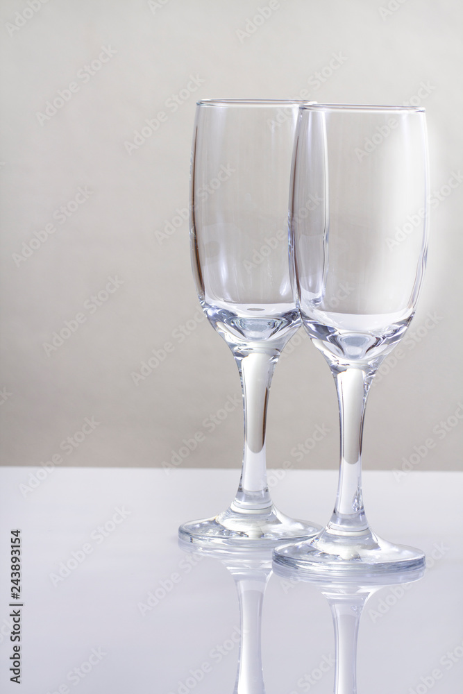 New year composition with champagne and space for text New year composition with champagne and space for text