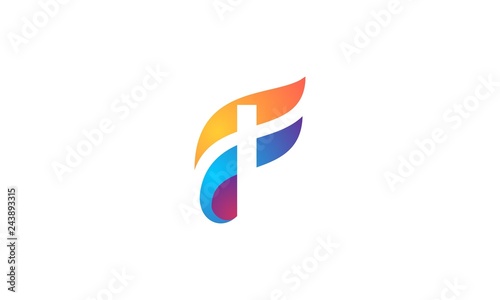 F abstract colorful logo Free Download F abstract colorful logo - GFXLoad