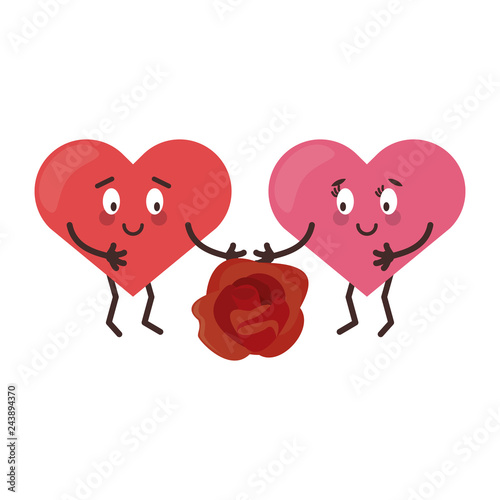 cute hearts in love cartoons