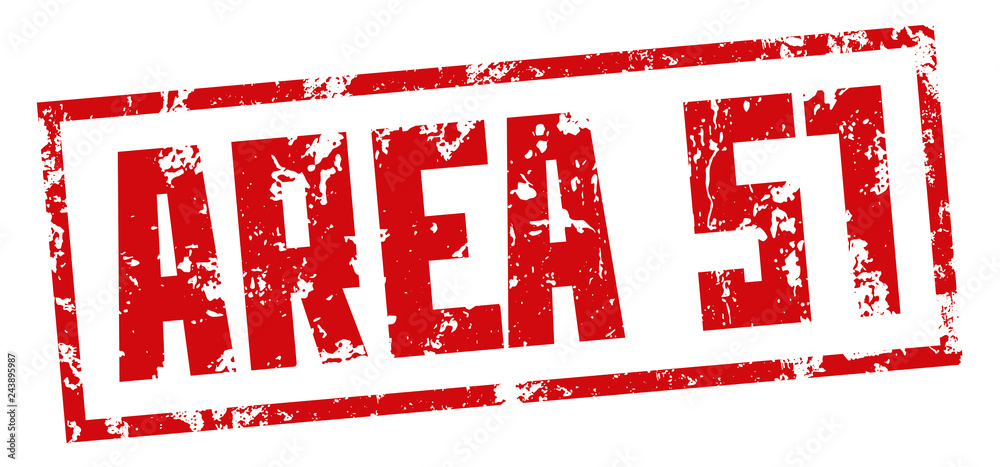 Stamp Secret Base. Area 51. Red print on white background. Vector design Stamp Secret Base. Area 51. Red print on white background. Vector design