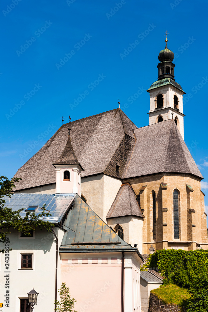 The Church in the ski resort of Kitzbuhel, Austria The Church in the ski resort of Kitzbuhel, Austria